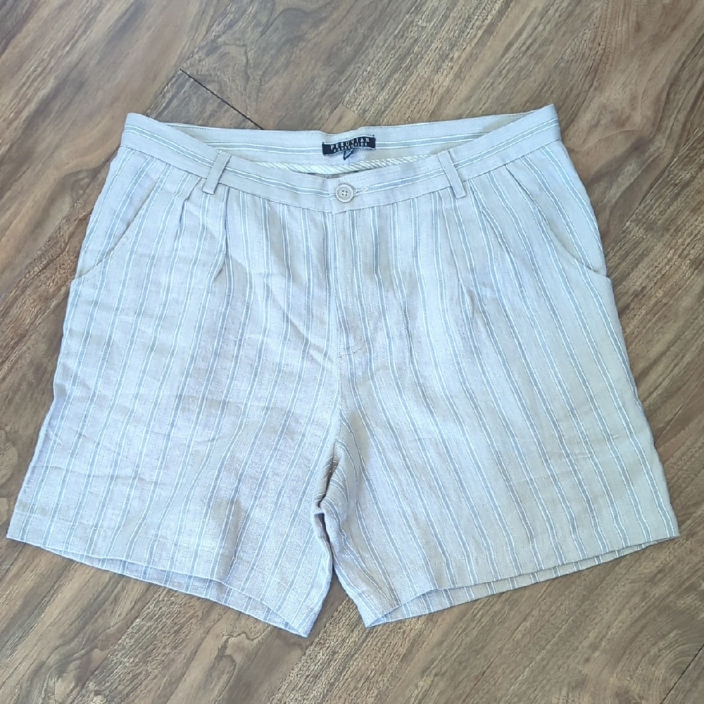 Peruvian Connection 100% Linen Prescott Shorts